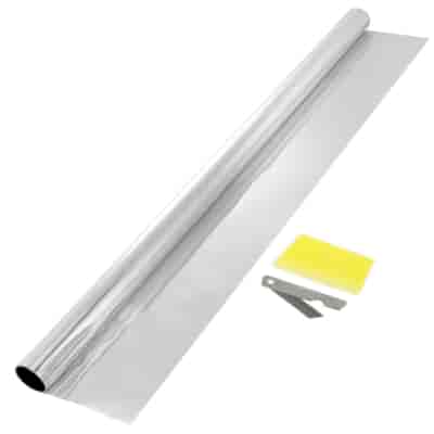 Film Dark Silver for car window tinting, 75x300 cm