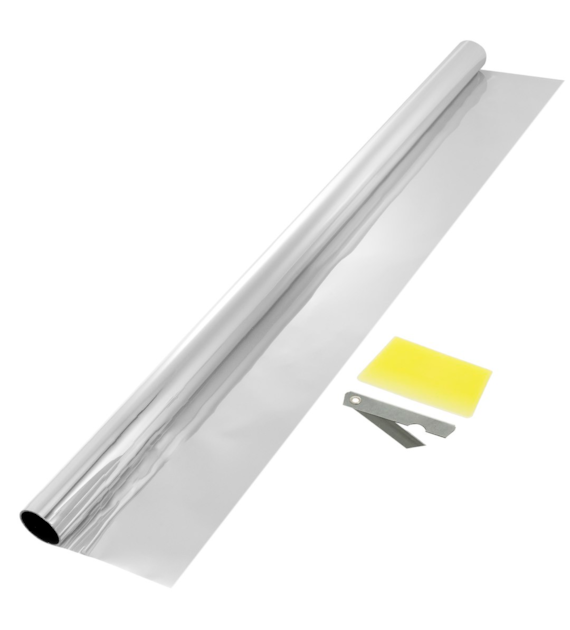 Film Dark Silver for car window tinting, 75x300 cm