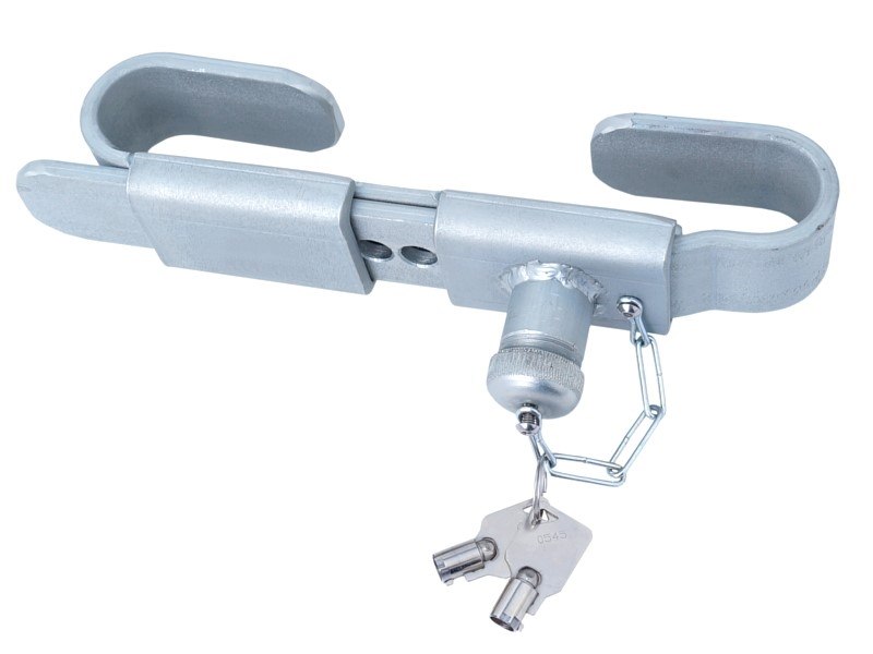 Container lock with keys, hardened steel, galvanized