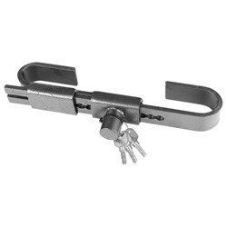 Container lock with key, carbon steel