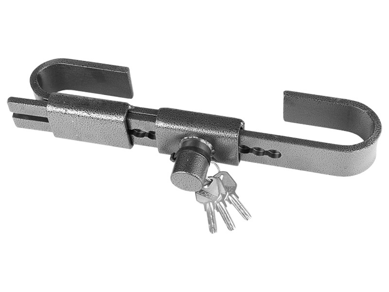 Container lock with key, carbon steel