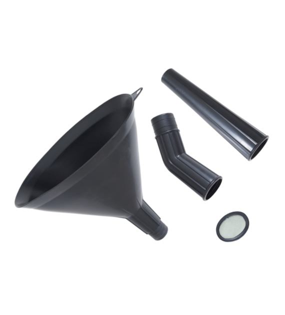 3-teiliger Trichter mit Sieb, Kunststoff, oval