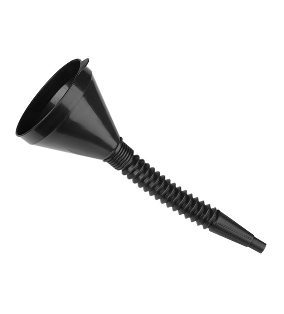 2-part round plastic funnel with a strainer