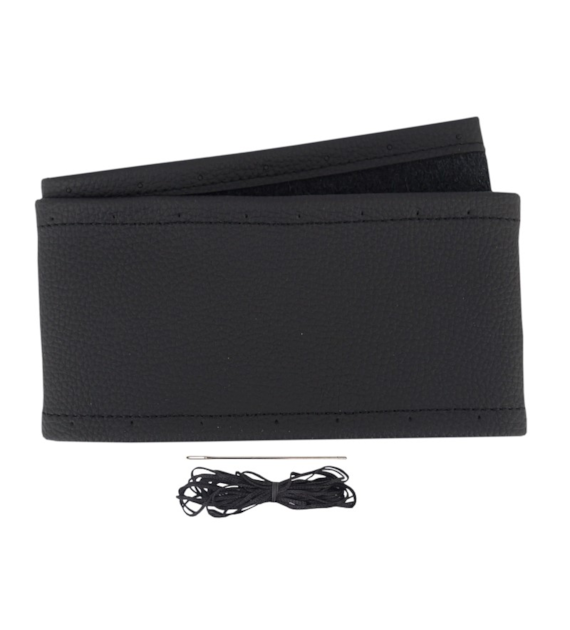 Lenkradbezug geschnürt 39-41 cm, aus 1 Stk Naturleder, schwarz