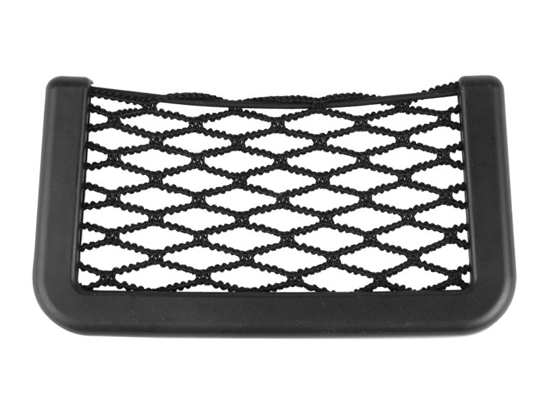 Mesh pocket for small items, 14.5 x 8 cm, with double sided adhesive tape