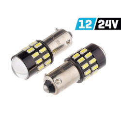 Glühlampe VISION H21W BAY9s 12/24V 30x 3014 SMD LED, unpolar, CANBUS, weiß, 2 Stk