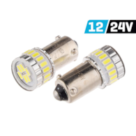 Bulb VISION H21W BAY9s 12/24V 18x SMD LED, nonpolar, CANBUS, white, 2 pcs