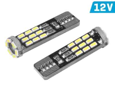 Glühlampe VISION W5W (T10) 12V 24x 3014 SMD LED, CANBUS, weiß, 2 Stk