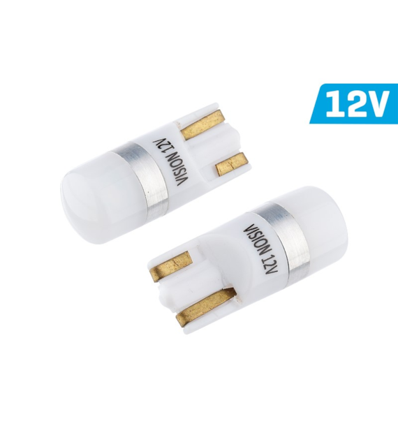 Bulb VISION W5W (T10) 12V, 1x 3030 SMD LED, CANBUS, white, 2 pcs