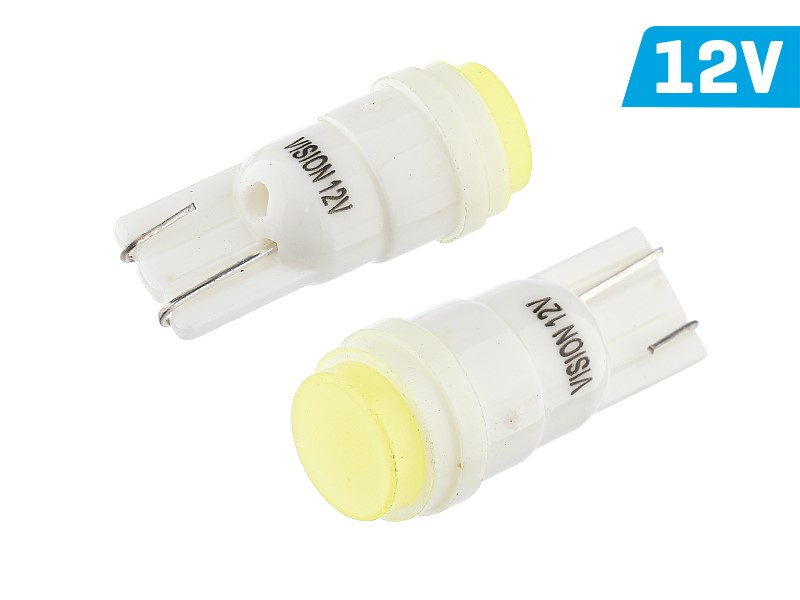 Ampoule VISION W5W (T10) 12V 1x COB LED, blanche, 2 pcs