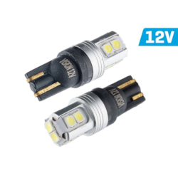 Żarówka VISION W5W (T10) 12V 10x 3030 SMD LED, nonpolar, CANBUS, biała, 2 szt.