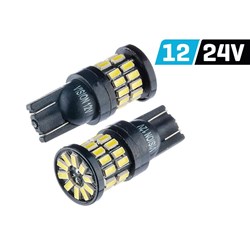 Bulb VISION W5W (T10) 12/24V 36x 4014 SMD LED, nonpolar, CANBUS, white, 2 pcs