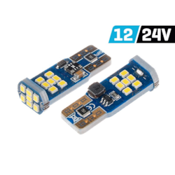Żarówka VISION W5W (T10) 12/24V 21x 2016 SMD LED, nonpolar, CANBUS, biała, 2 szt.