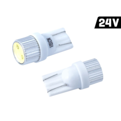 Żarówka VISION W5W (T10) 24V 1x HP LED, aluminiowa oprawka, biała, 2 szt.