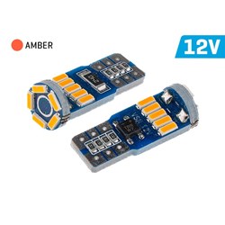 Żarówka VISION W5W (T10) 12V 15x 4014 SMD LED, nonpolar, CANBUS, pomarańczowa, 2 szt.