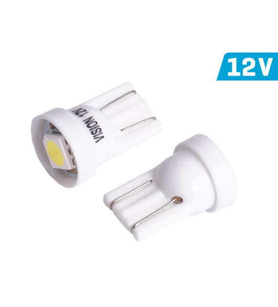 Żarówka VISION W5W (T10) 12V 1x 5050 SMD LED, biała, 2 szt.