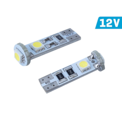 Żarówka VISION W5W (T10) 12V 3x 5050 SMD LED, CANBUS, biała, 2 szt.