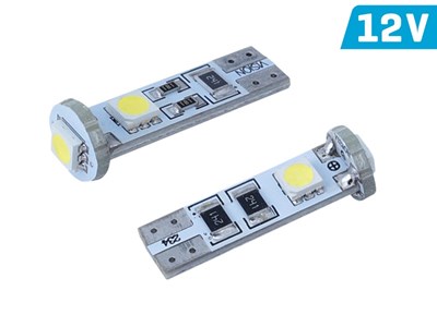 Ampoule VISION W5W (T10) 12V 3x 5050 SMD LED, CANBUS, blanche, 2 pcs 