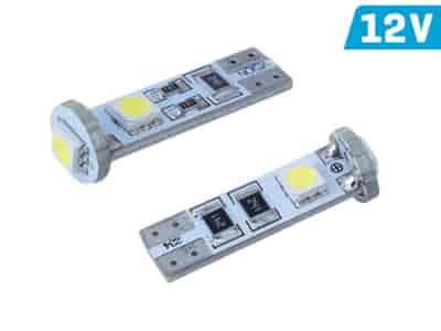 Ampoule VISION W5W (T10) 12V 3x 5050 SMD LED, CANBUS, blanche, 2 pcs