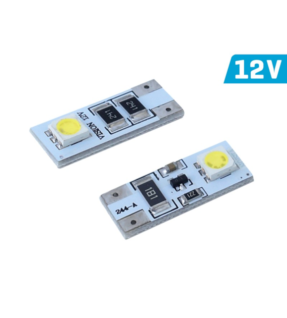 Ampoule VISION W5W (T10) 12V 2x 5050 SMD LED, CANBUS, blanche, 2 pcs