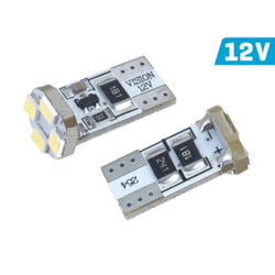 Żarówka VISION W5W (T10) 12V 4x 3528 SMD LED, CANBUS, biała, 2 szt.
