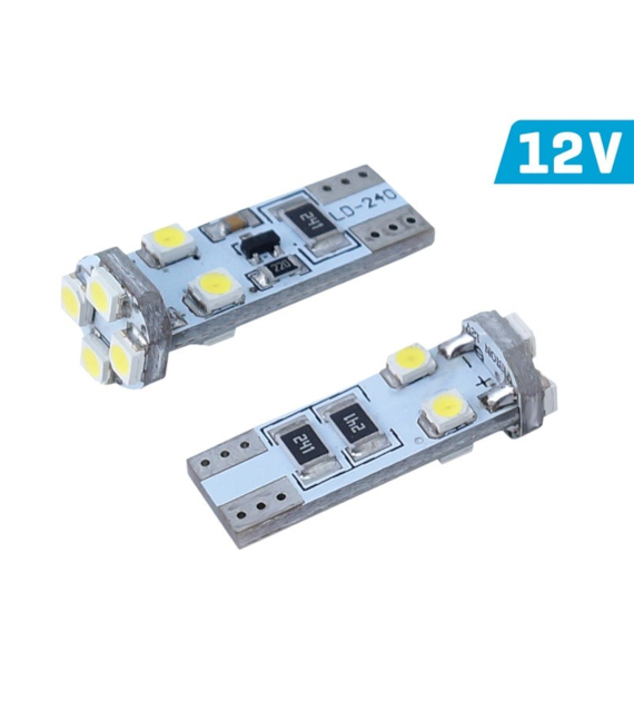 Żarówka VISION W5W (T10) 12V 8x 3528 SMD LED, CANBUS, biała, 2 szt.