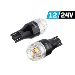 Żarówka VISION W16W (T15) 12/24V 5x 2835 SMD Lumileds, nonpolar, CANBUS, biała, 2 szt.