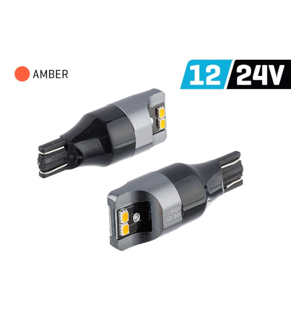 Bulb VISION W16W (T15) 12/24V 4x 3020 SMD LED, nonpolar, CANBUS, orange, 2 pcs