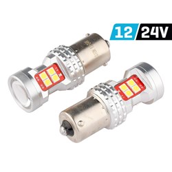 Żarówka VISION R5W/R10W BA15s 12/24V 13x 3030 SMD LED, nonpolar, CANBUS, biała, 2 szt.