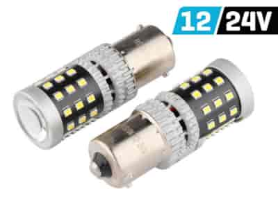 Ampoule VISION R5W / R10W BA15s 12/24V 39x 2016 SMD LED, non polaire, CANBUS, blanche, 2 pcs