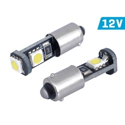 Bulb VISION T4W BA9s 12V 3x 5050 SMD LED, CANBUS, white, 2 pcs
