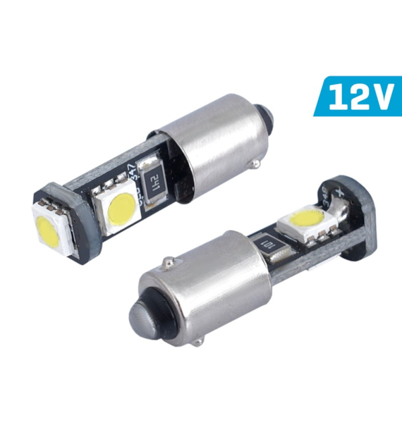 Żarówka VISION T4W BA9s 12V 3x 5050 SMD LED, CANBUS, biała, 2 szt.