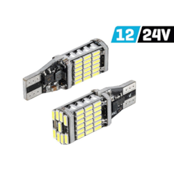 Żarówka VISION W16W (T15) 12/24V 45x 4014 SMD LED, nonpolar, CANBUS, biała, 2 szt.