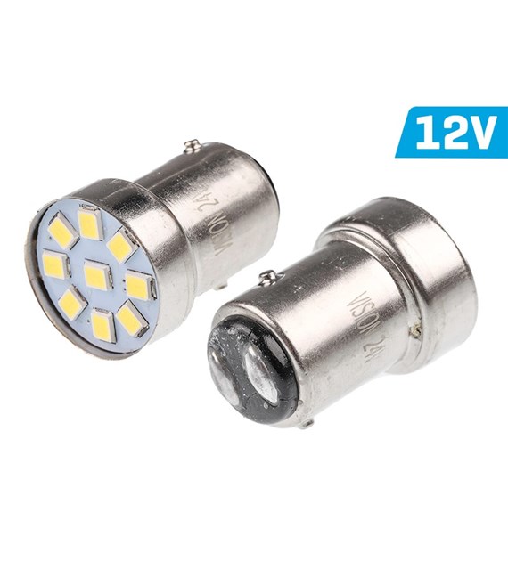 Ampoule VISION R5W / R10W BAY15d 12V 5x 5050 SMD LED, blanche, 2 pcs