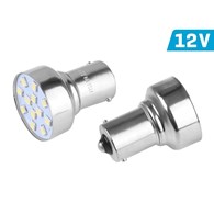 Żarówka VISION P21W BA15s 12V 12x 2835 SMD LED, biała, 2 szt.