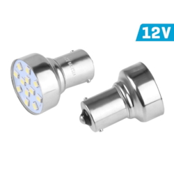 Żarówka VISION P21W BA15s 12V 12x 2835 SMD LED, biała, 2 szt.