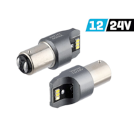 Ampoule VISION P21 / 5W BAY15d 12/24V 6x 3020 SMD LED, non polaire, CANBUS, blanche, 2 pcs