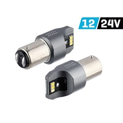 Żarówka VISION P21/5W BAY15d 12/24V 6x 3020 SMD LED, nonpolar, CANBUS, biała, 2 szt.