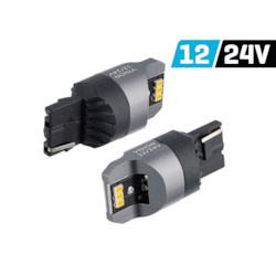 Żarówka VISION WY21W (T20d) 12/24V 6x 3020 SMD LED, nonpolar, CANBUS, pomarańczowa, 2 szt.