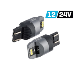 Żarówka VISION W21/5W (T20q) 12/24V 6x 3020 SMD LED, nonpolar, CANBUS, biała, 2 szt.