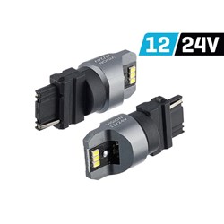 Ampoule VISION P27W (T25) 12/24V 6x 3020 SMD LED, non polaire, CANBUS, blanche, 2 pcs