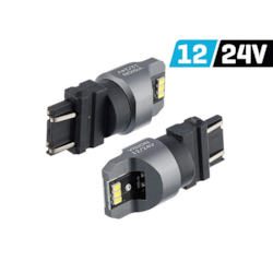 Żarówka VISION P27/7W (T25) 12/24V 6x 3020 SMD LED, nonpolar, CANBUS, biała, 2 szt.