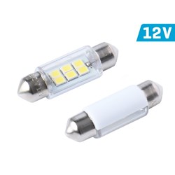 Żarówka VISION Festoon SV8.5 36mm 12V 6x 2835 SMD LED, biała, 2 szt.