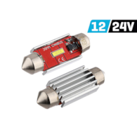 Ampoule VISION Festoon SV8.5 39 mm 12/24V 1x 1860 SMD LED, non polaire, CANBUS, blanche, 2 pcs