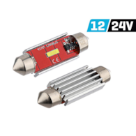 Ampoule VISION Festoon SV8.5 41mm 12/24V 1x 1860 SMD LED, non polaire, CANBUS, blanche, 2 pcs