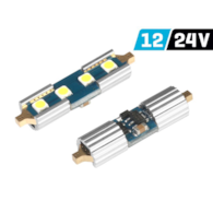 Ampoule VISION Festoon SV8.5 36mm 12/24V 4x 3030 SMD LED, non polaire, CANBUS, blanche, 2 pcs