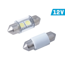 Żarówka VISION Festoon SV8.5 31mm 12V 2x 5050 SMD LED, biała, 2 szt.