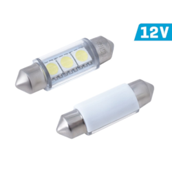 Żarówka VISION Festoon SV8.5 36mm 12V 3x 5050 SMD LED, biała, 1 szt.
