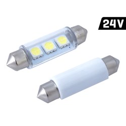 Żarówka VISION Festoon SV8.5 41mm 24V 3x 5050 SMD LED, biała, 2 szt.