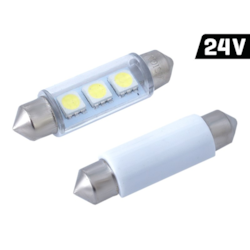 Żarówka VISION Festoon SV8.5 41mm 24V 3x 5050 SMD LED, biała, 2 szt.